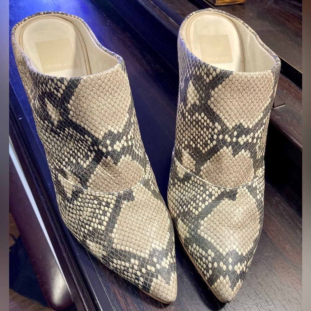 Dolce Vita Snakeskin Cinda High Heel